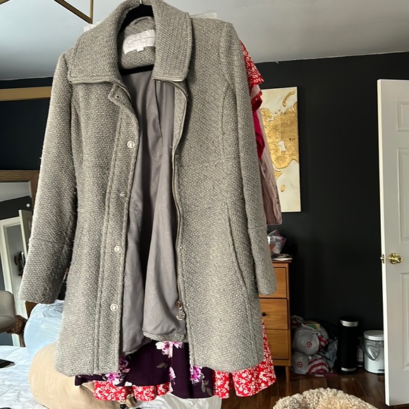 Jessica Simpson Gray Pea Coat - Picture 1 of 2